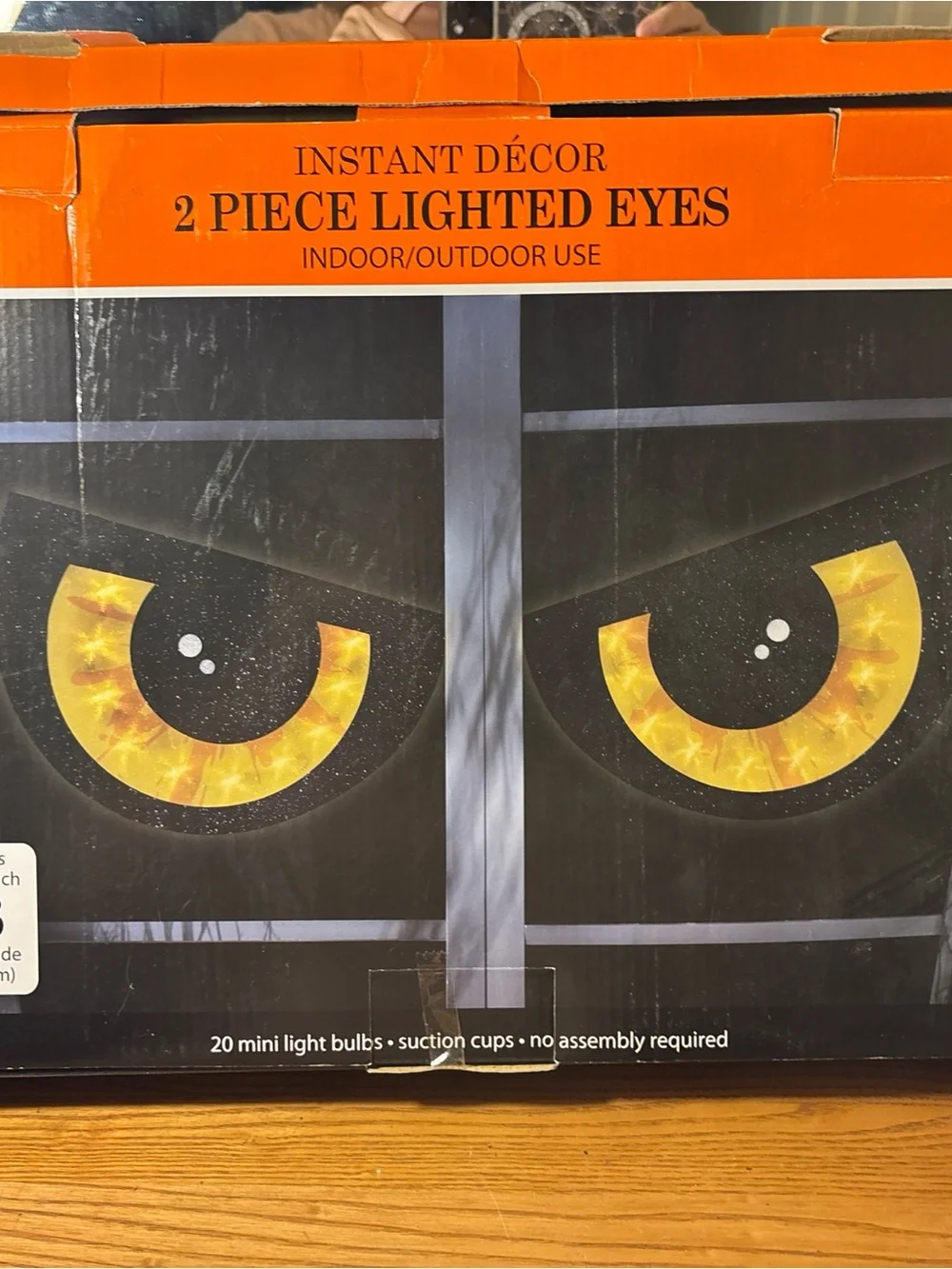 Yellow Lighted Eyes - 2 Piece Indoor/Outdoor Accent